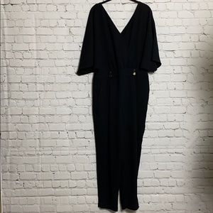 Anthropologie black jumpsuit